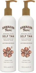 Hawaiian Tropic Sunless Tan Gradual Tanning Lotion, 12.6oz | Gradual Tan Self Tanning Lotion, Sunless Tanner, Hawaiian Tropic Tanning Lotion, 12.6oz (Pack of 2)
