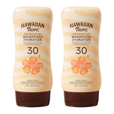 Hawaiian Tropic Weightless Hydration SPF 30 Sunscreen, 6 Fl Oz (2 Pack)