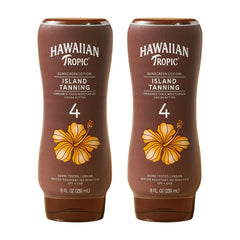 Hawaiian Tropic Island Tanning Lotion, SPF 4, 8 Fl Oz (2 Pack)
