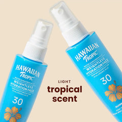 Hawaiian Tropic Weightless Hydration Water Mist for Face SPF 30, 2.1 Fl Oz