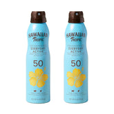 Hawaiian Tropic Everyday Active SPF 50 Sunscreen Spray, 6 Oz (2 Pack)
