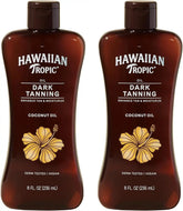 Hawaiian Tropic Dark Tanning Oil, 8 Fl Oz | Moisturizing Body Oil with Cocoa Butter, Tan Enhancer, 8 Fl Oz each Twin Pack (Pack of 6)