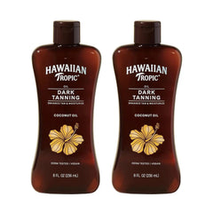 Hawaiian Tropic Dark Tanning Oil, 8 Fl Oz (2 Pack)