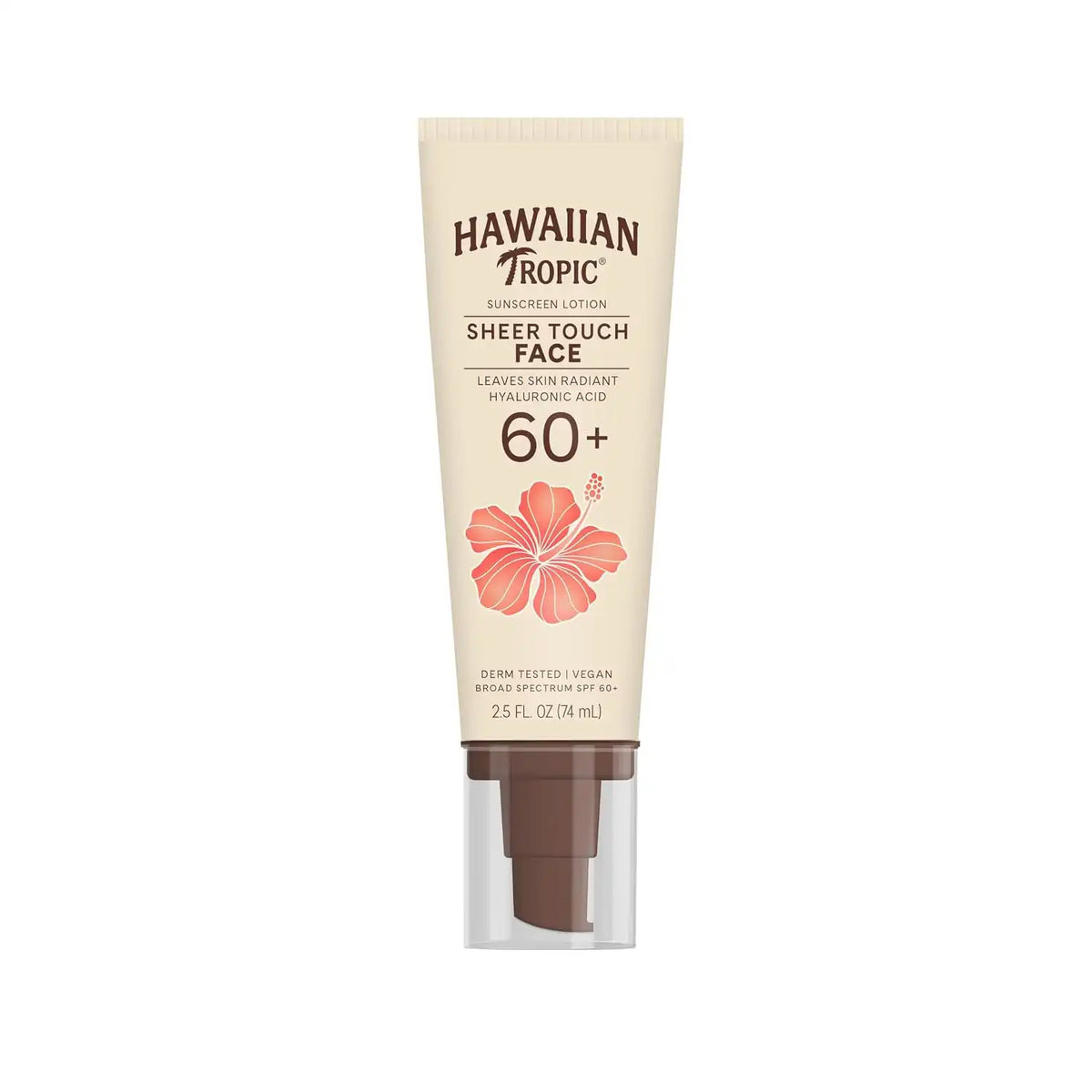 Hawaiian Tropic Sheer Touch Face Sunscreen Lotion SPF 60, 2.5 Fl Oz