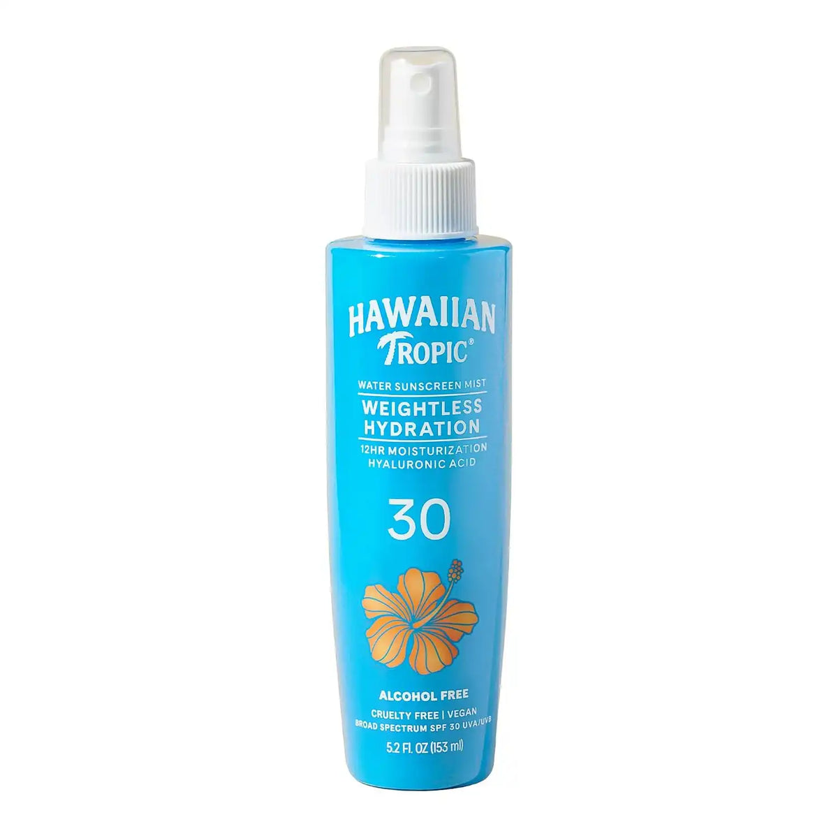 Hawaiian Tropic Weightless Hydration Water Mist for Body SPF 30, 5.2 Fl Oz