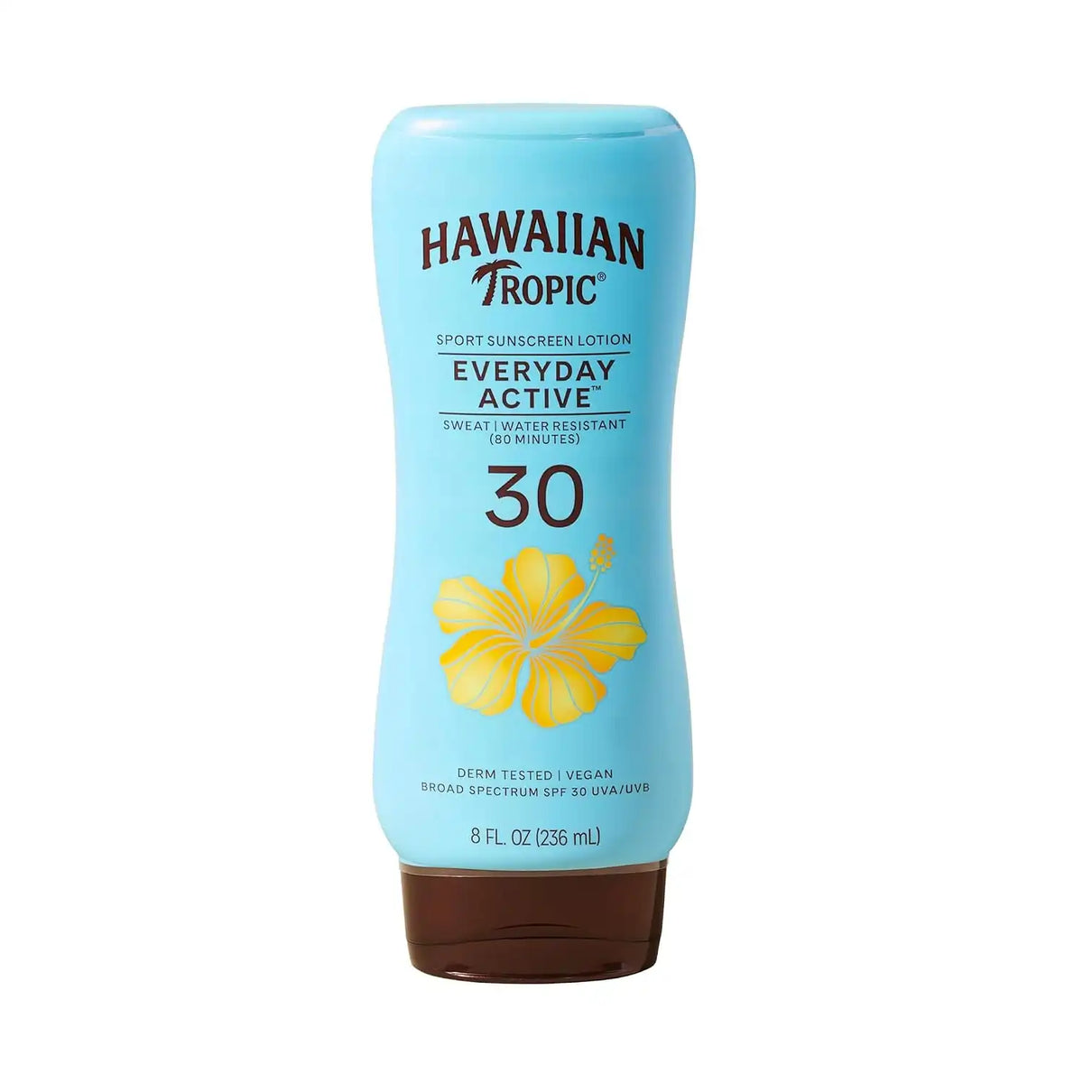 Hawaiian Tropic Island Sport Sunscreen Lotion, Ultra Light, High Performance Protection, SPF 30, Coconut, 8 Oz | Ultra-light, high-performance sunscreen