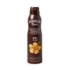 Hawaiian Tropic Dry Tanning Oil Spray Sunscreen SPF 15, 6 Oz