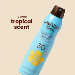 Hawaiian Tropic Everyday Active SPF 30 Sunscreen Spray, 6 Oz (2 Pack)