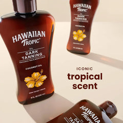 Hawaiian Tropic Dark Tanning Oil, 8 Fl Oz (2 Pack)