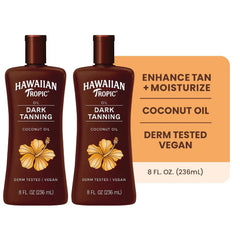 Hawaiian Tropic Dark Tanning Oil, 8 Fl Oz (2 Pack)