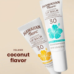 Hawaiian Tropic Sunscreen Lip Balm SPF 30, Island Coconut, 0.3 Oz