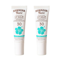 Hawaiian Tropic Lip Balm, Island Coconut, SPF 30, 0.35oz each, Twin Pack