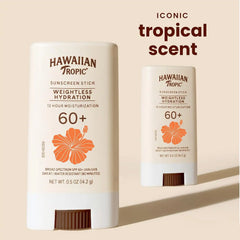 Hawaiian Tropic Weightless Hydration Sunscreen Stick SPF 60+, 0.5 Oz