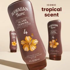 Hawaiian Tropic Island Tanning Lotion, SPF 4, 8 Fl Oz (2 Pack)